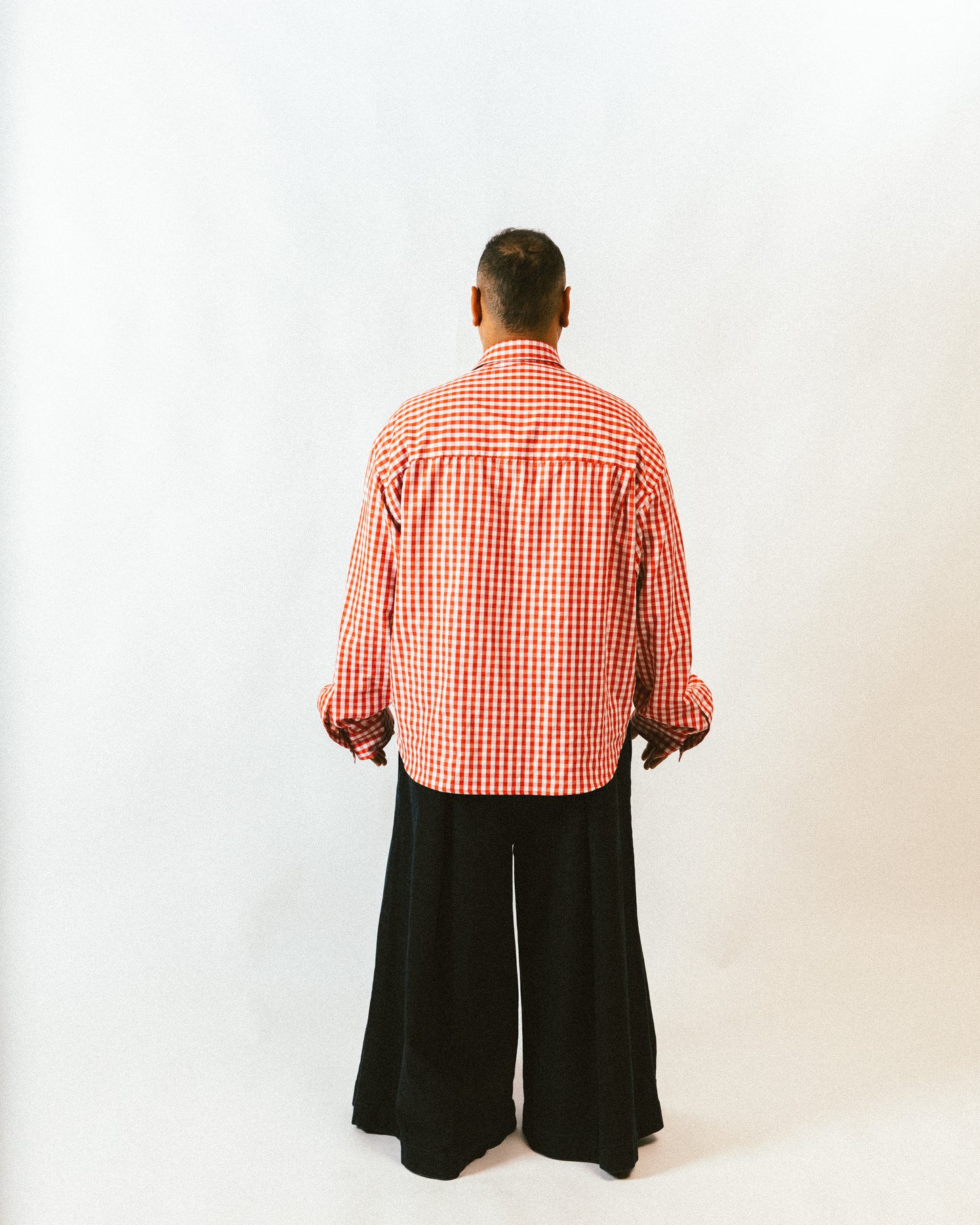 FLANNEL BOXY SHIRT - RED